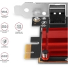 Axagon PCI-Express network card with 2.5 Gbit/s transmission rate and PXE support.