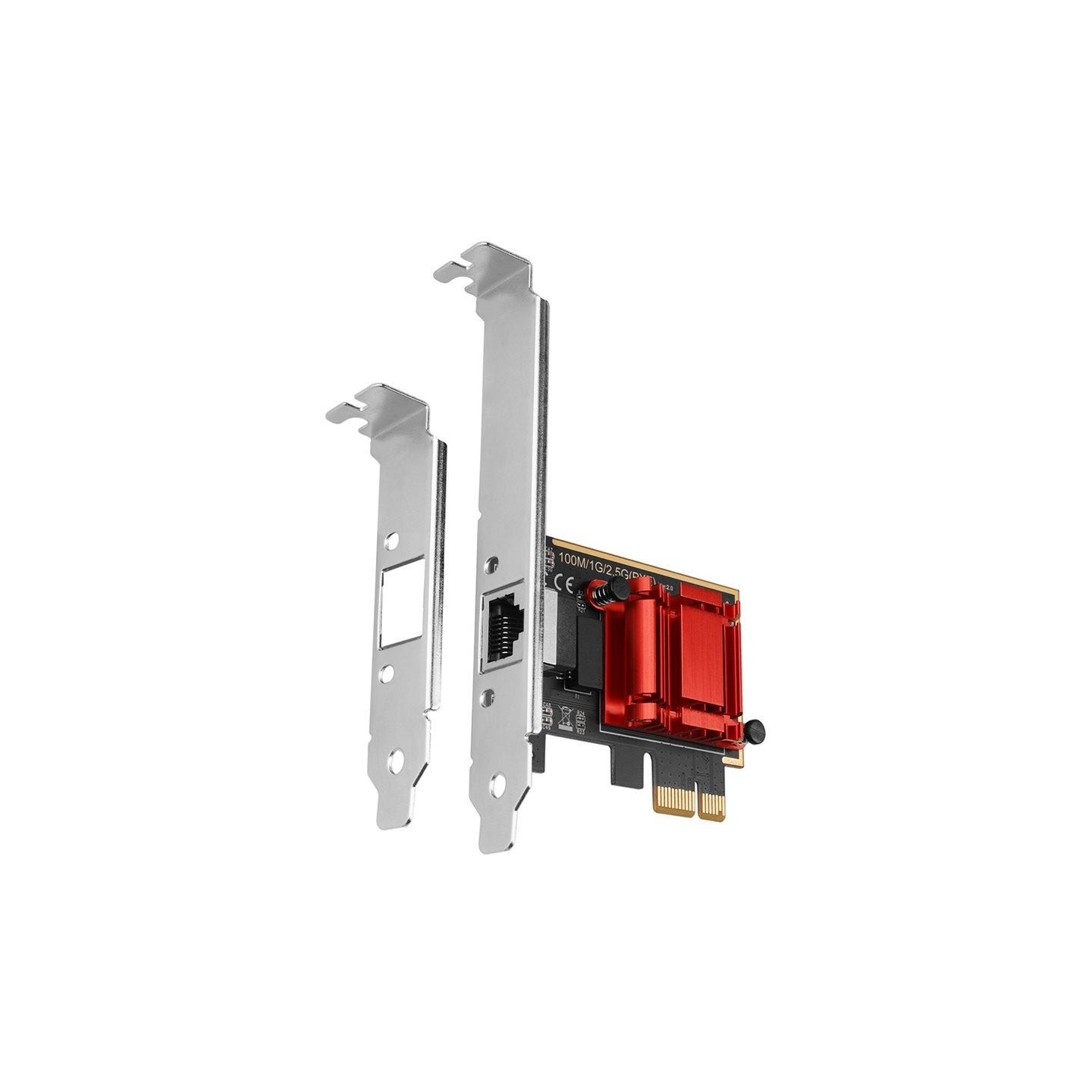 Axagon PCI-Express network card with 2.5 Gbit/s transmission rate and PXE support.