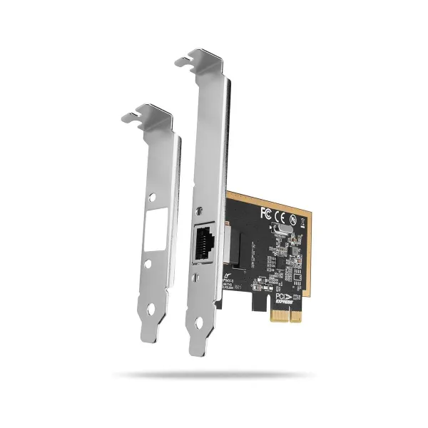 Axagon PCEE-GRF PCI-Express network card adds high speed Gigabit Ethernet connection to your desktop computer. It enables a tran