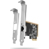 Axagon PCEE-GRF PCI-Express network card adds high speed Gigabit Ethernet connection to your desktop computer. It enables a tran