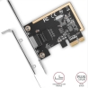 Axagon PCEE-GRF PCI-Express network card adds high speed Gigabit Ethernet connection to your desktop computer. It enables a tran