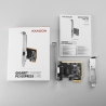 Axagon PCEE-GRF PCI-Express network card adds high speed Gigabit Ethernet connection to your desktop computer. It enables a tran