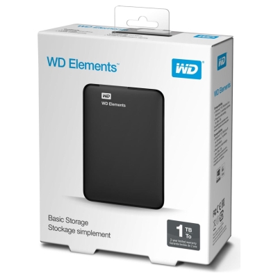 WD Elements ext portable HDD USB3.0 1TB