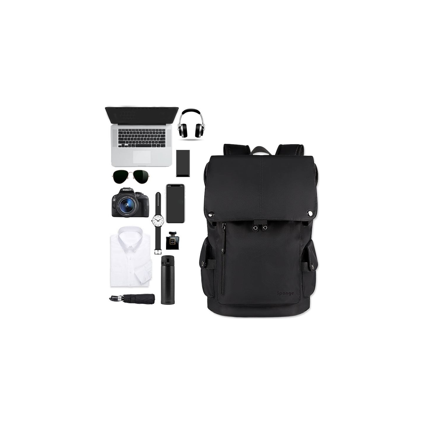 Sponge Tourist Backpack 15,4 black