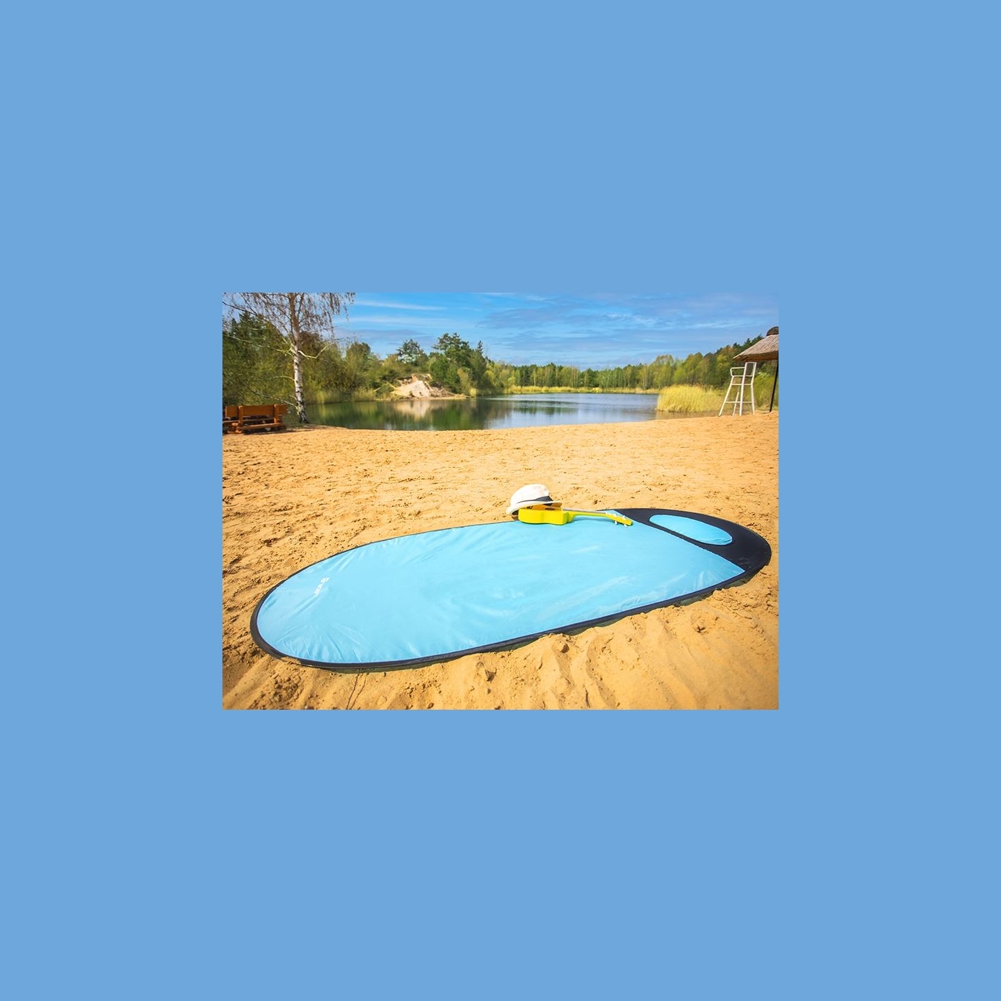 Tracer 46933 Beach Pop Up Mat Blue