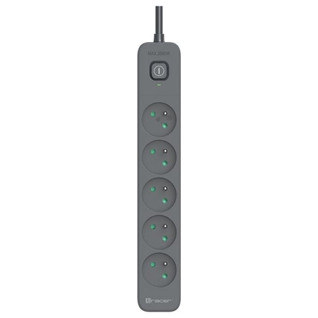 Tracer 47023 Zebra mobile ready 1.5m (5 outlets + 2USB 2,1A)
