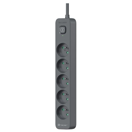 Tracer 47023 Zebra mobile ready 1.5m (5 outlets + 2USB 2,1A)