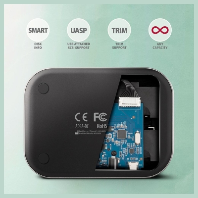 Axagon ADSA-DC docking station SATA 2.5/3.5 2x HDD/SSD
