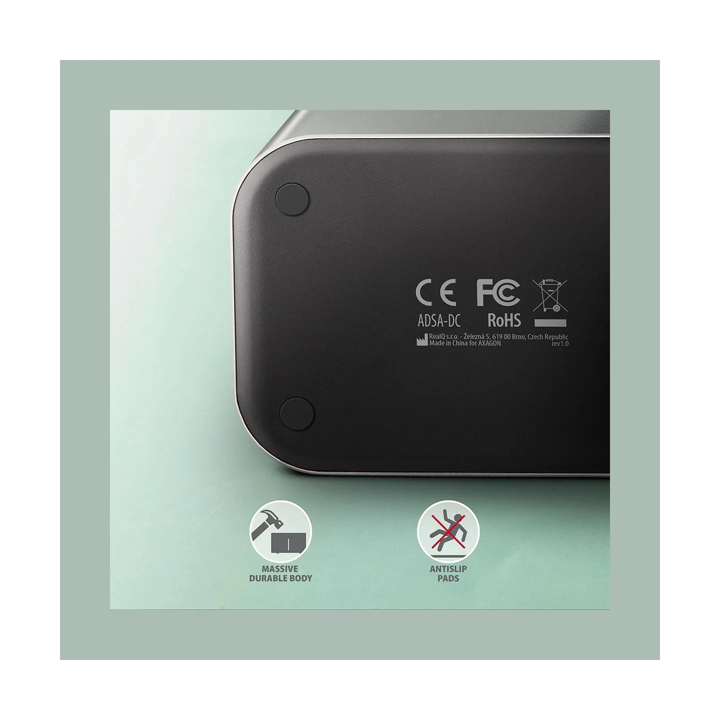 Axagon ADSA-DC docking station SATA 2.5/3.5 2x HDD/SSD