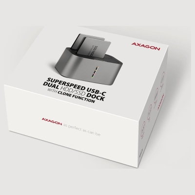 Axagon ADSA-DC docking station SATA 2.5/3.5 2x HDD/SSD