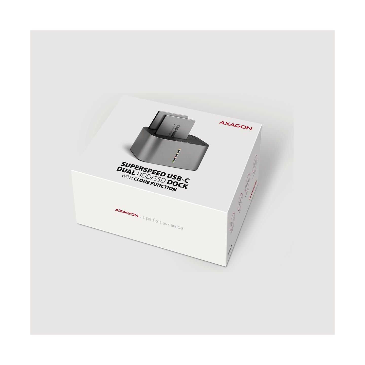 Axagon ADSA-DC docking station SATA 2.5/3.5 2x HDD/SSD