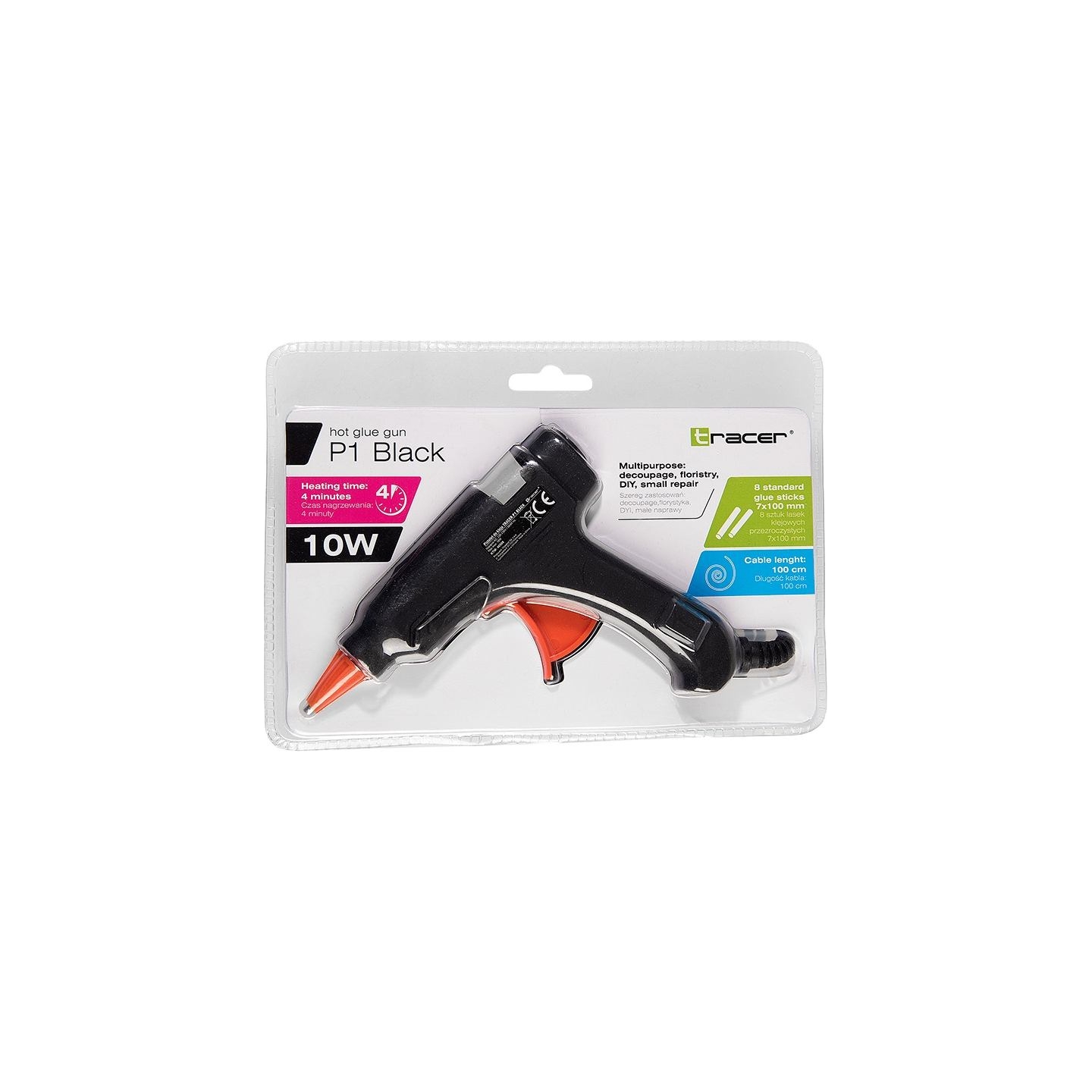 Tracer 46508  P1 Hot Glue Gun Black