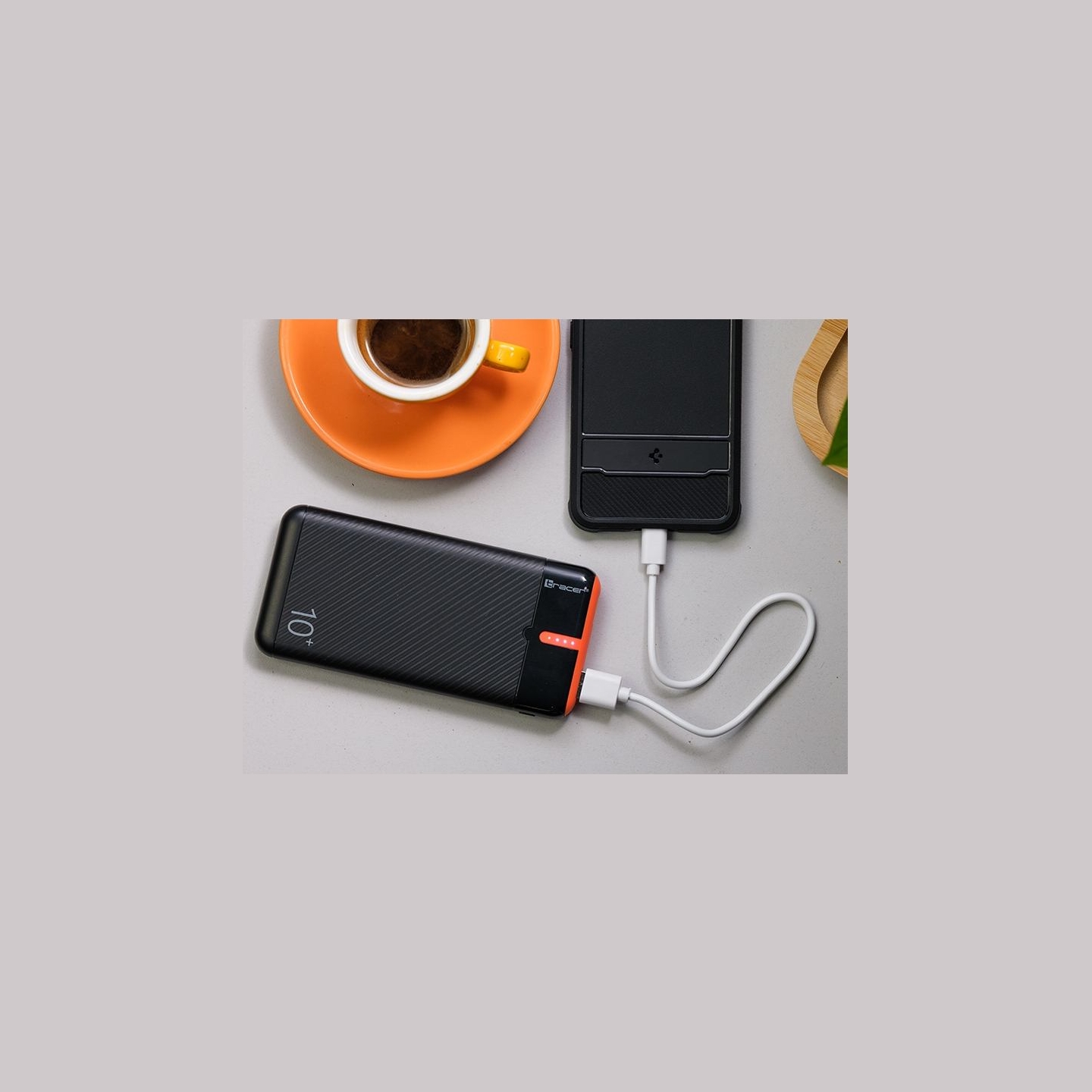 Tracer 47513 EnerGo 10000mAh Power Bank black/orange