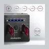 Axagon ADSA-M2C DUAL NVMe CLONE MASTER DOCK SuperSpeed USB-C 10 Gbps docking station