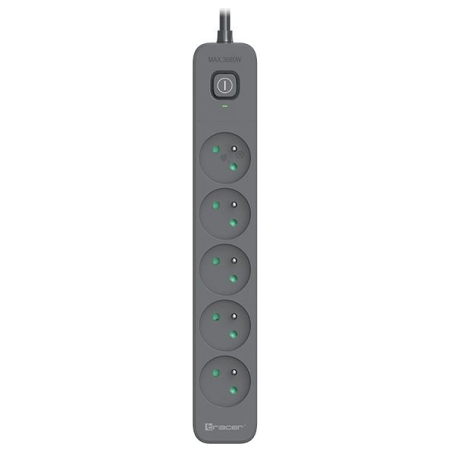 Tracer 47024 Zebra mobile ready 1.5m (5 outlets + 2USB 2,1A)
