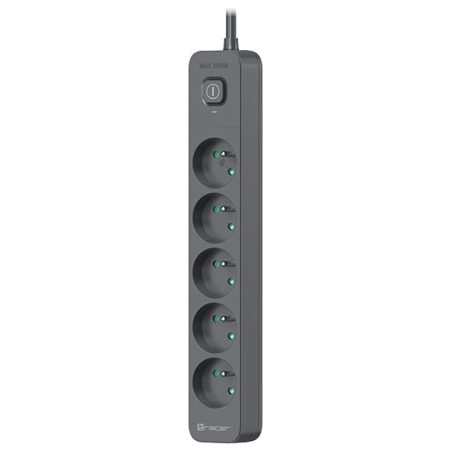 Tracer 47024 Zebra mobile ready 1.5m (5 outlets + 2USB 2,1A)