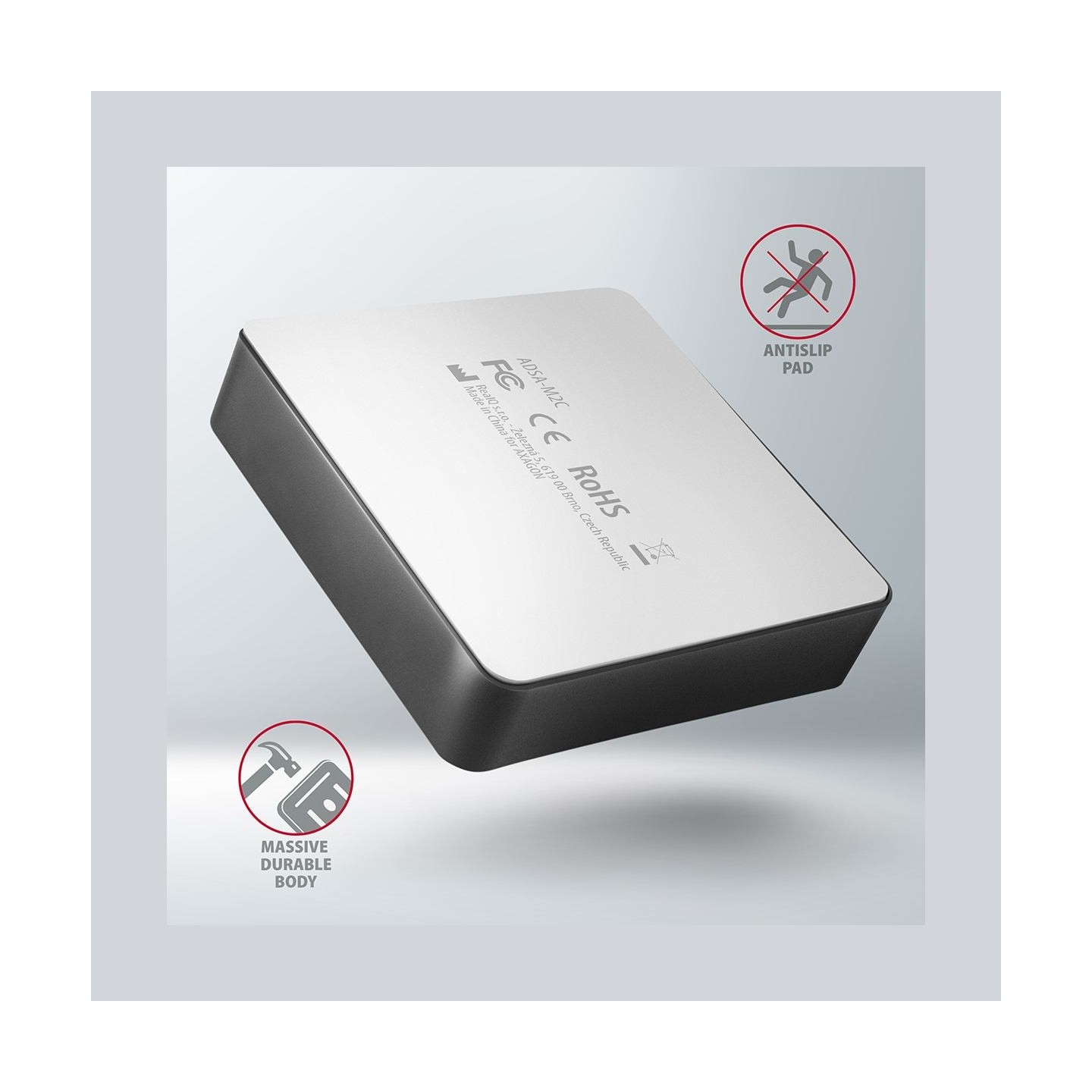 Axagon ADSA-M2C DUAL NVMe CLONE MASTER DOCK SuperSpeed USB-C 10 Gbps docking station