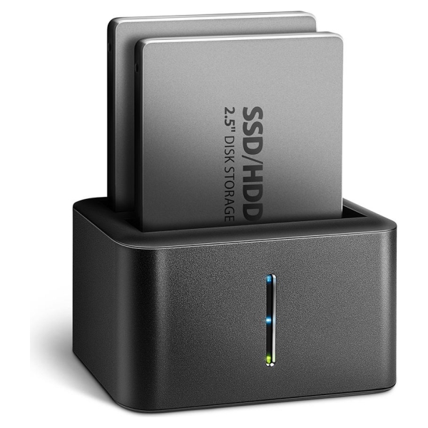 Axagon ADSA-D25 USB 3.2 Gen 1 - 2x SATA 6G 2.5" SSD/HDD CLONE DUAL MINI dock