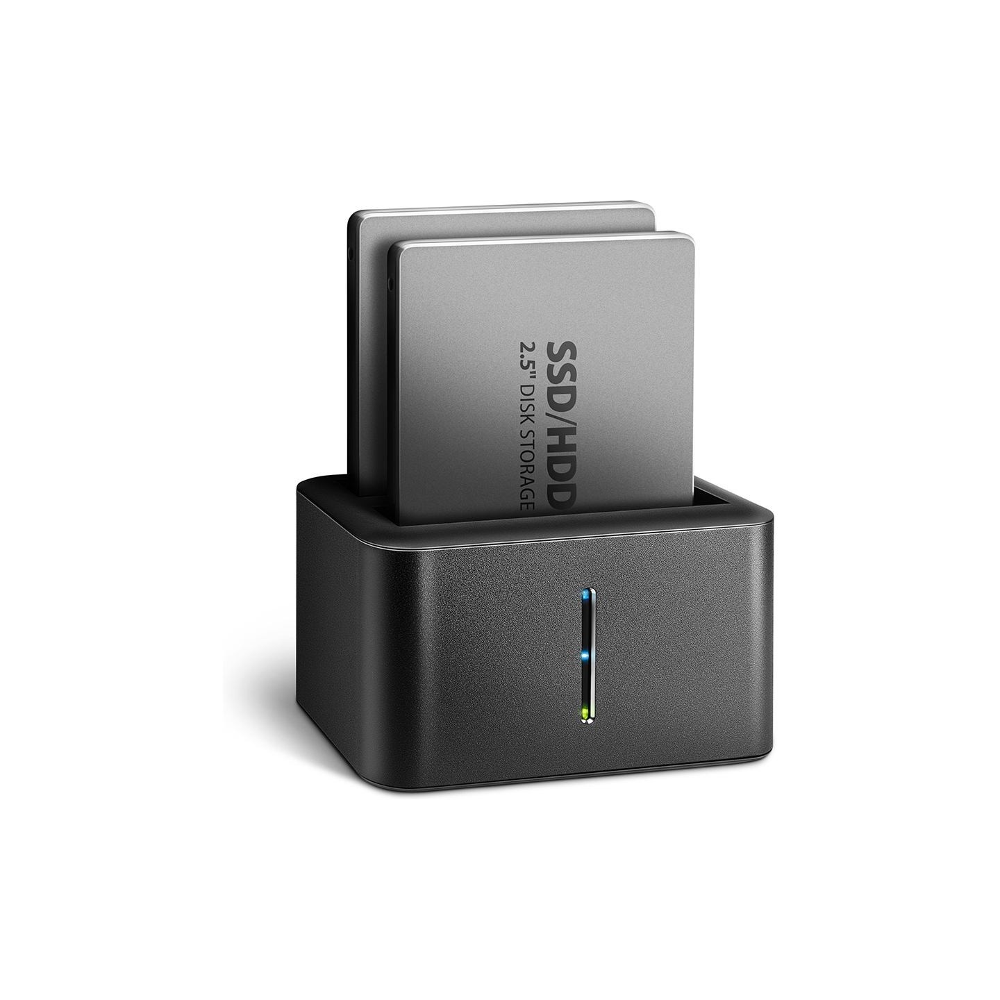 Axagon ADSA-D25 USB 3.2 Gen 1 - 2x SATA 6G 2.5" SSD/HDD CLONE DUAL MINI dock