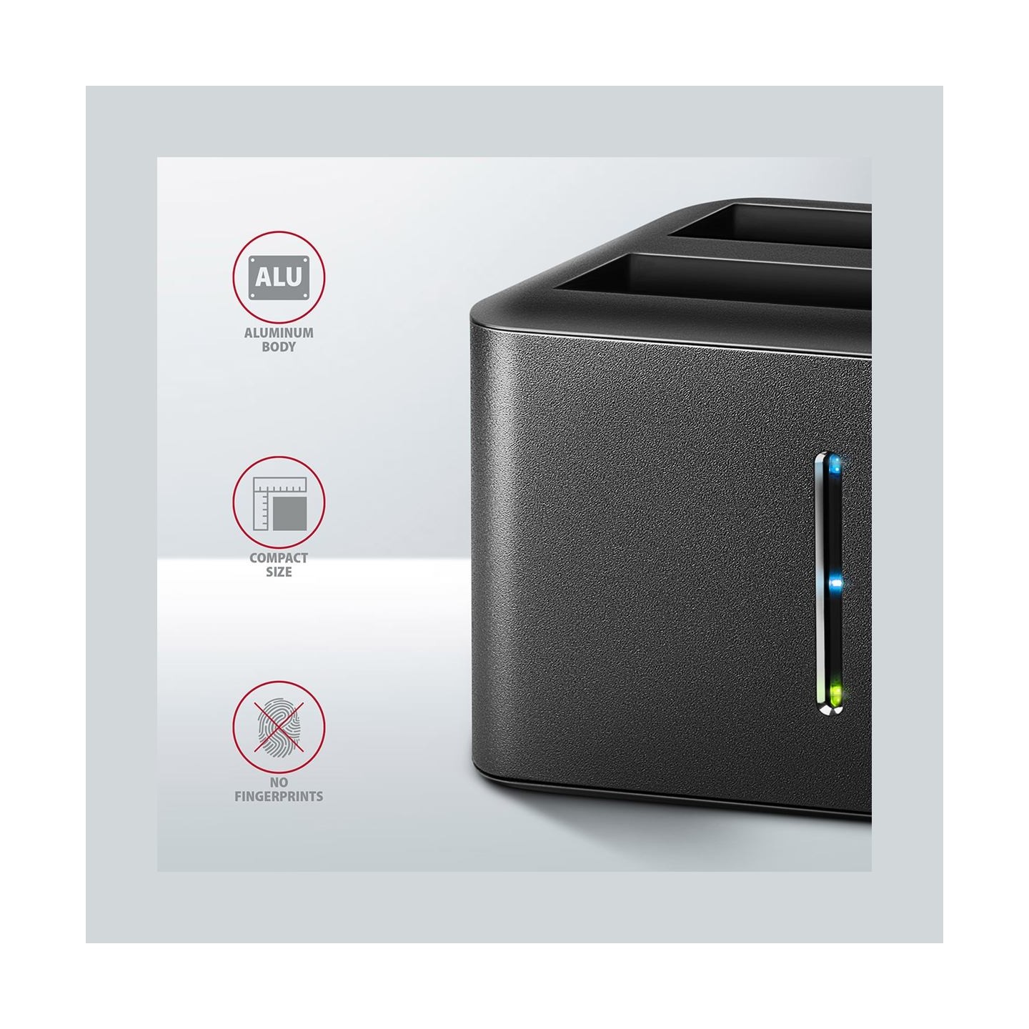 Axagon ADSA-D25 USB 3.2 Gen 1 - 2x SATA 6G 2.5" SSD/HDD CLONE DUAL MINI dock