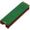 Axagon CLR-M2 passive - M.2 SSD, 80mm SSD, ALU body, silicone thermal pads