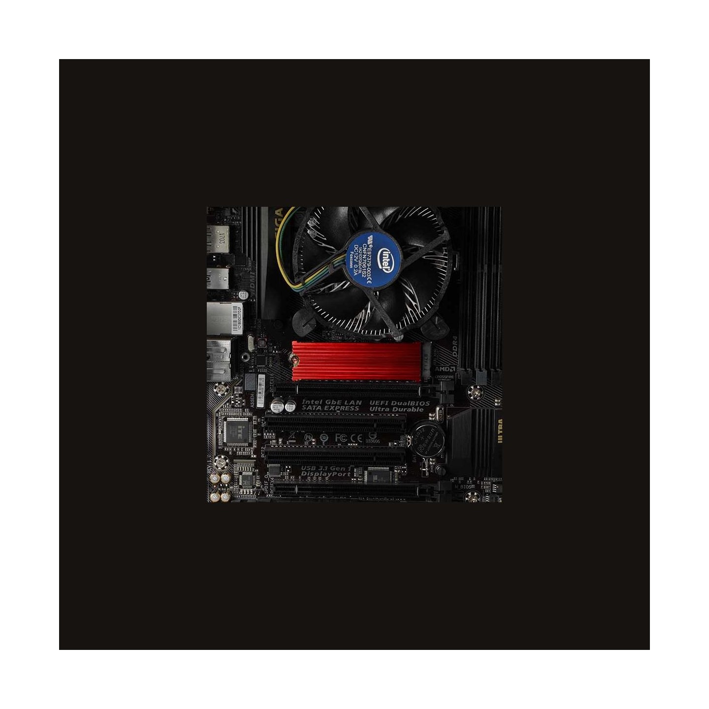 Axagon CLR-M2 passive - M.2 SSD, 80mm SSD, ALU body, silicone thermal pads