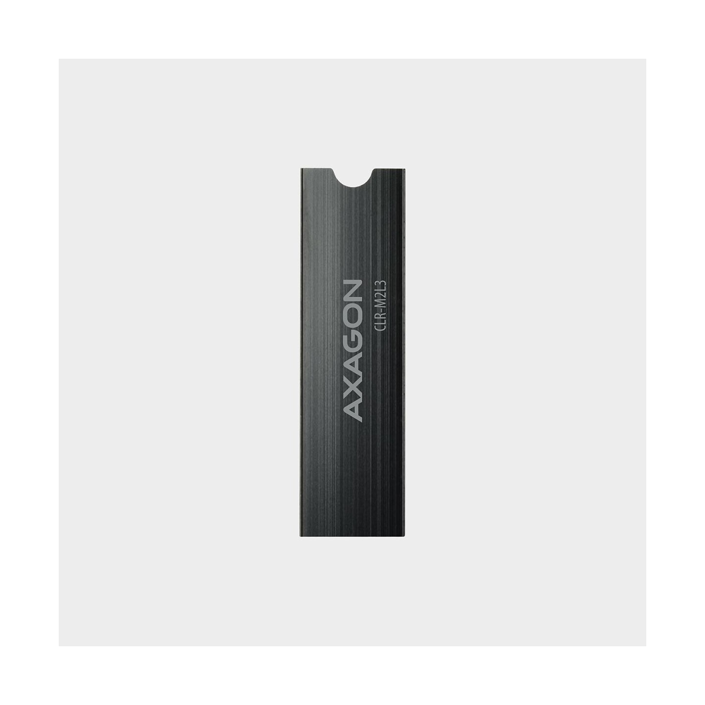 Axagon CLR-M2L3 passive - M.2 SSD, 80mm SSD, ALU body, silicone thermal pads, height 3mm