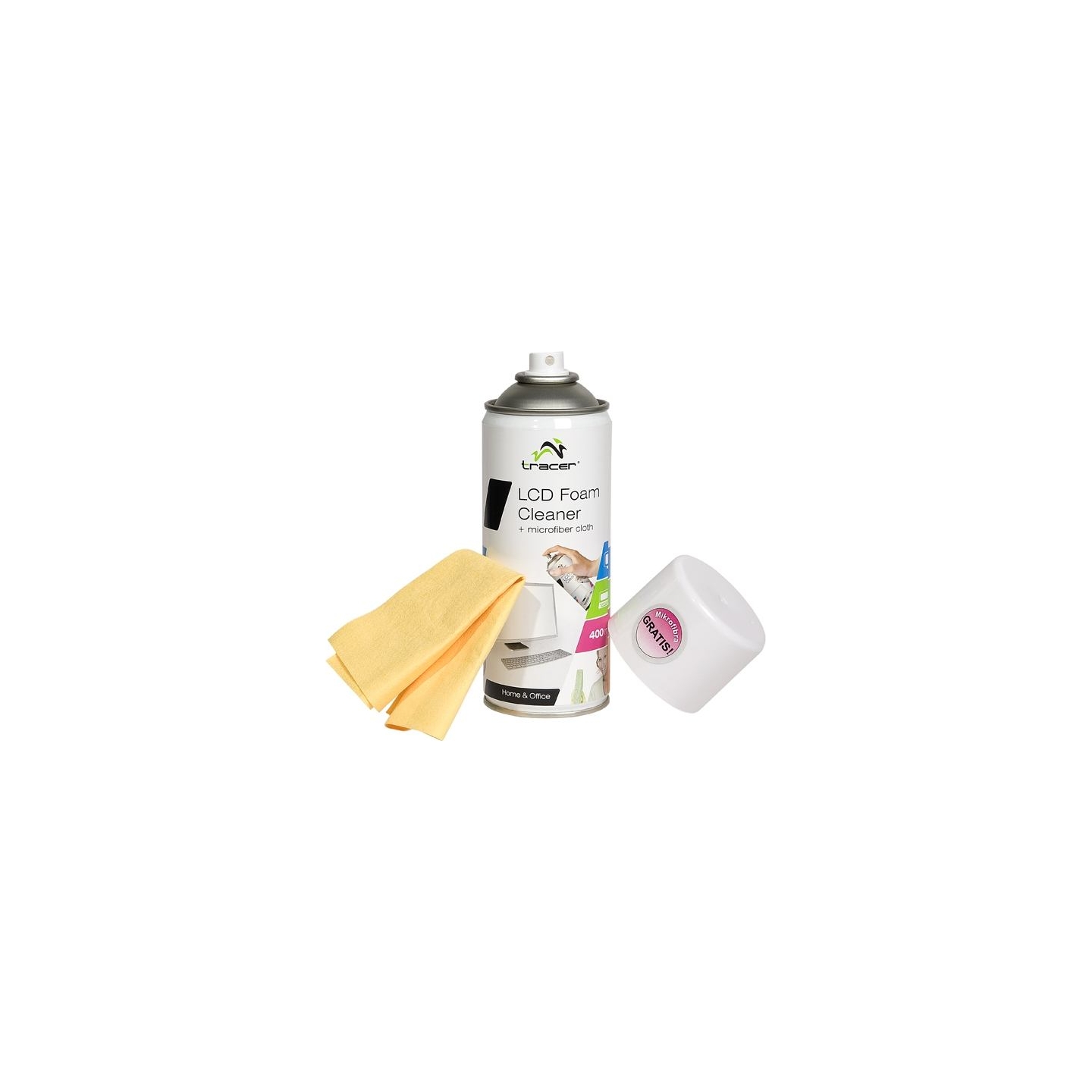 Tracer 42106 LCD Foam Cleaner + Microfiber Cloth 400ml