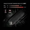 Axagon CLR-M2XT passive - M.2 SSD, 80mm SSD, ALU body, silicone thermal pads, height 20mm