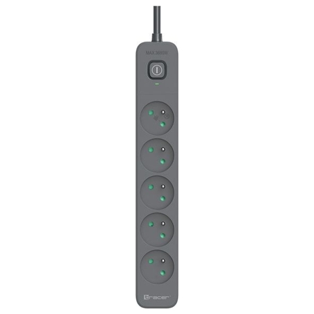 Tracer 47813 Super Line+ Graphite 1.5m (5 outlets )