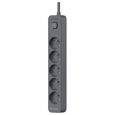 Tracer 47813 Super Line+ Graphite 1.5m (5 outlets )