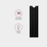 Axagon CLR-M2L10 passive - M.2 SSD, 80mm SSD, ALU body, silicone thermal pads, height 10mm