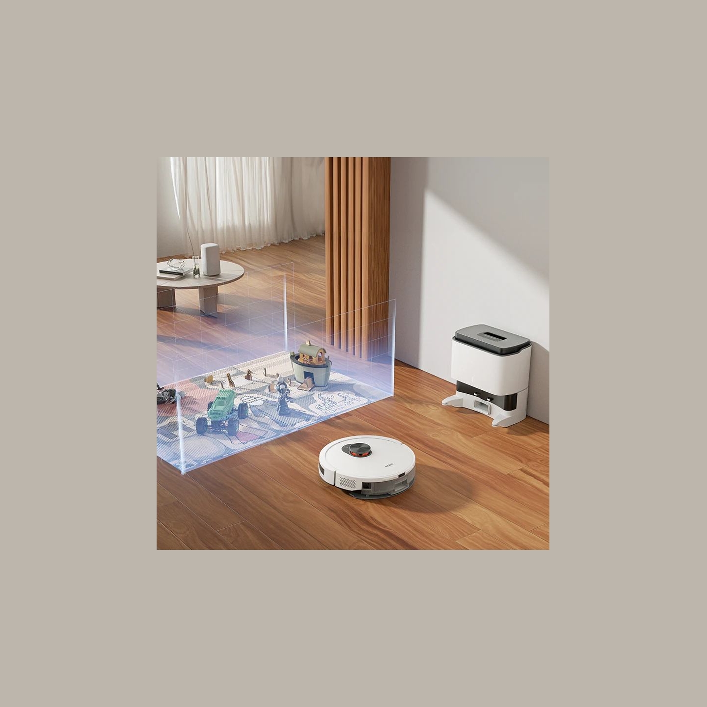 Xiaomi ROIDMI EVE CC Vacuum and Mop Cleaner with Cleaning Base, White Damaged Box