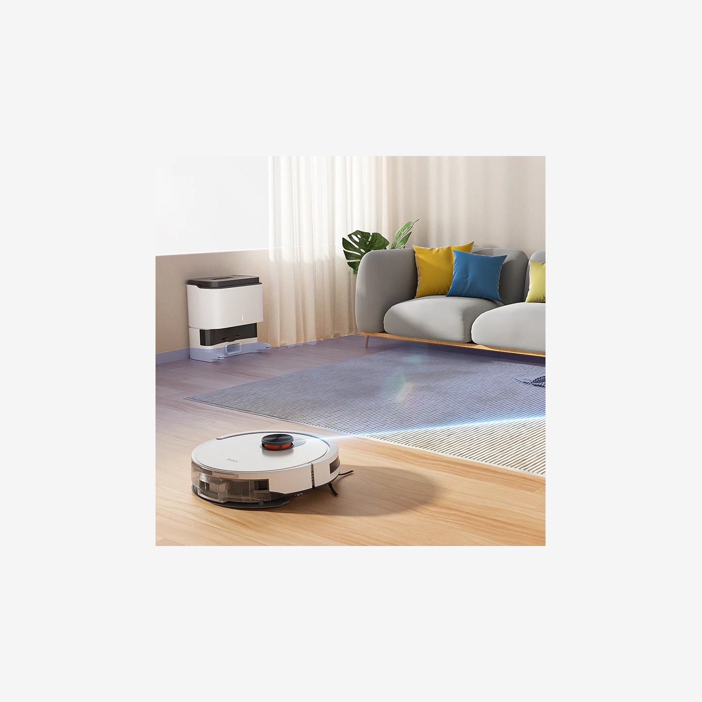 Xiaomi ROIDMI EVE CC Vacuum and Mop Cleaner with Cleaning Base, White Damaged Box