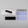 Axagon CLR-M2L10 passive - M.2 SSD, 80mm SSD, ALU body, silicone thermal pads, height 10mm