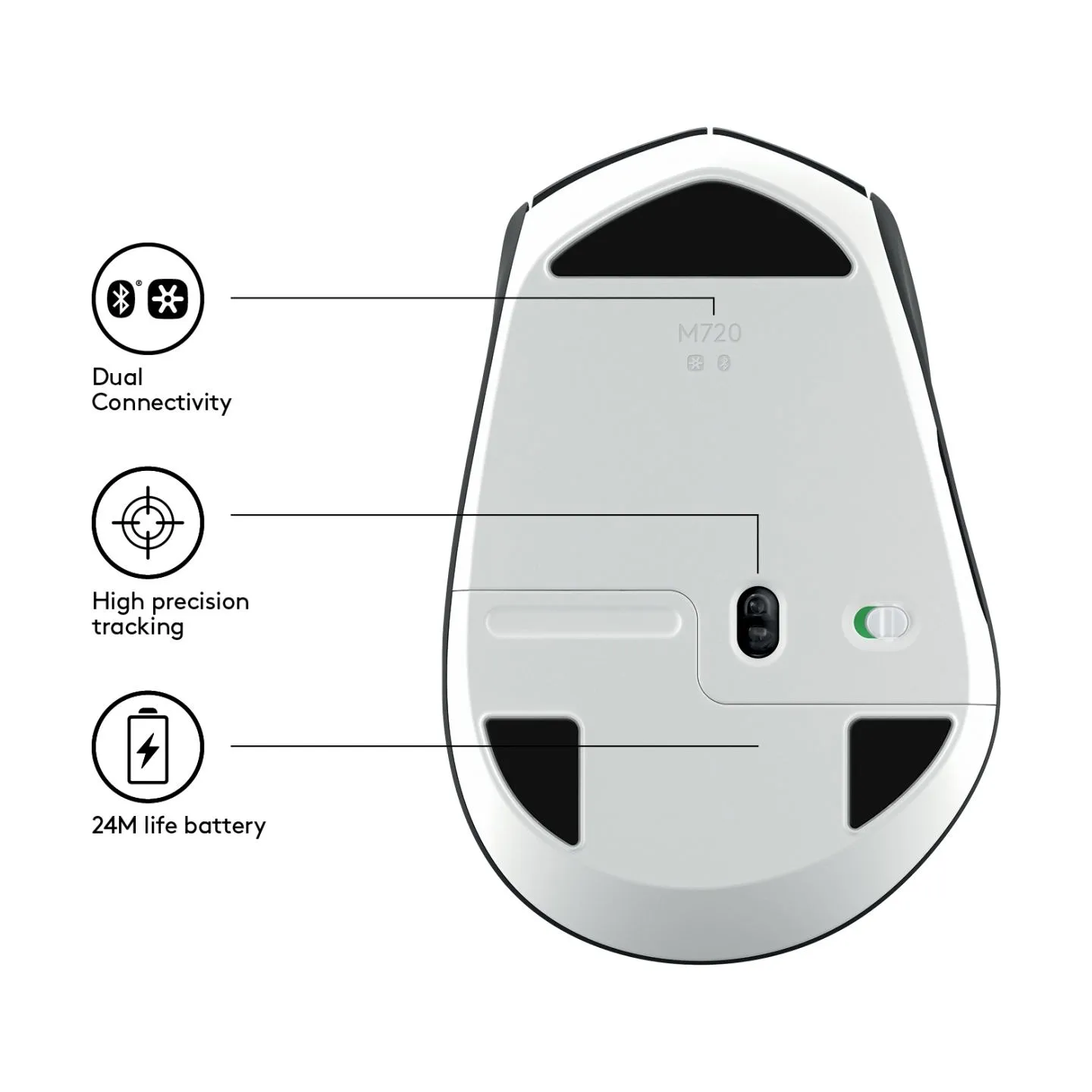 Logitech LOGI M720 Triathlon Mouse