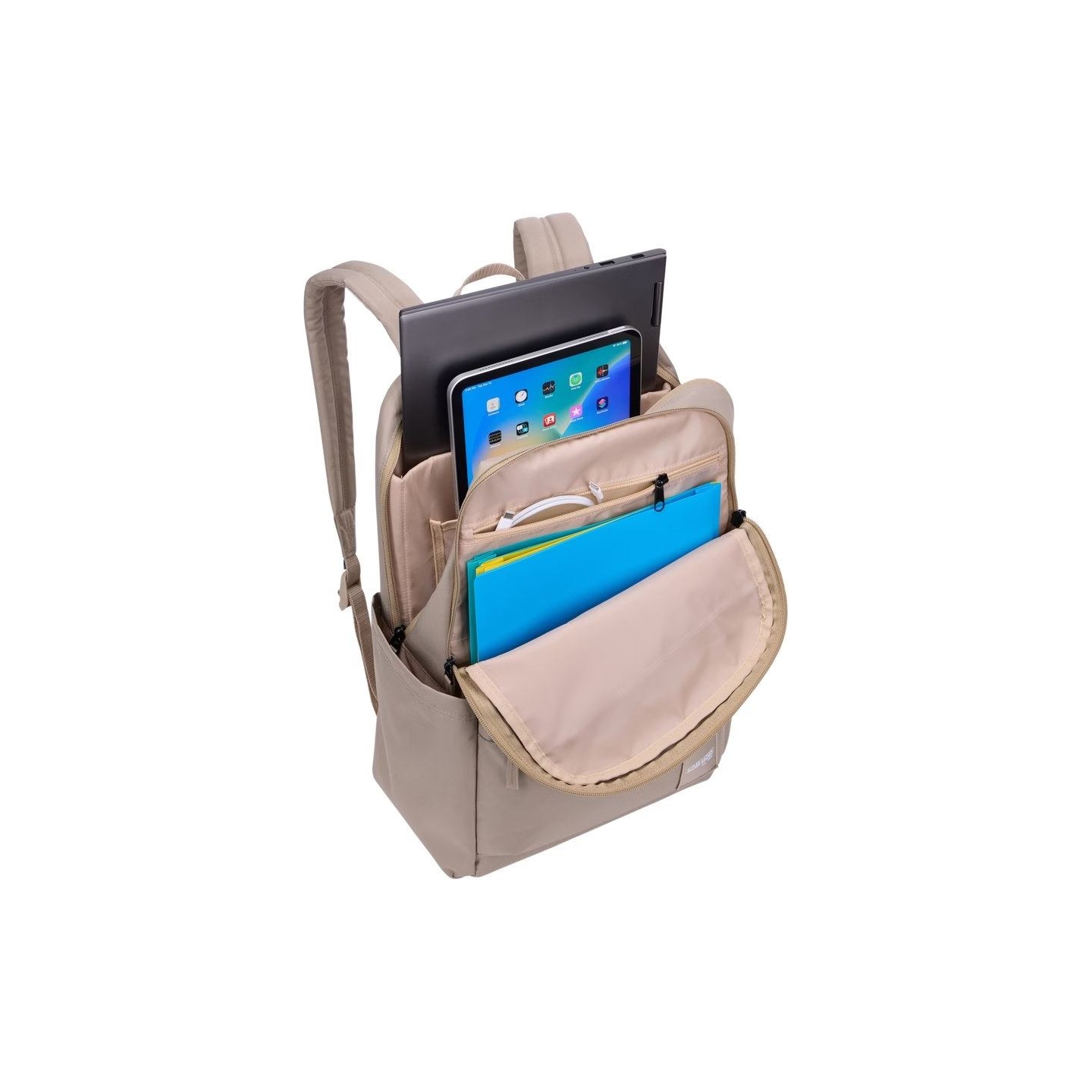 Case Logic 5196 Uplink recycled laptop backpack CCAM-3216 Boulder beige