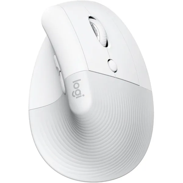 Logitech Lift Bluetooth Vertical Ergonomic Mouse - OFF-WHITE/PALE GREY