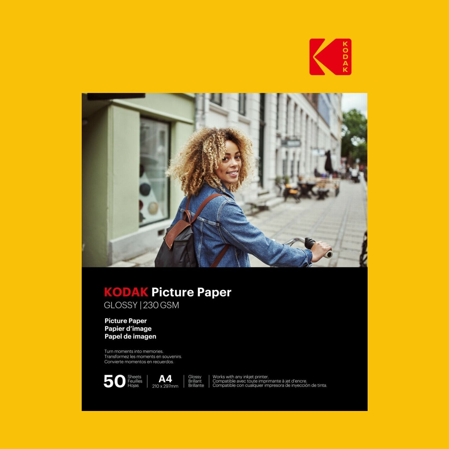 Kodak Picture Paper 230g 11.8 mil Glossy 4/6x100 (9891267)