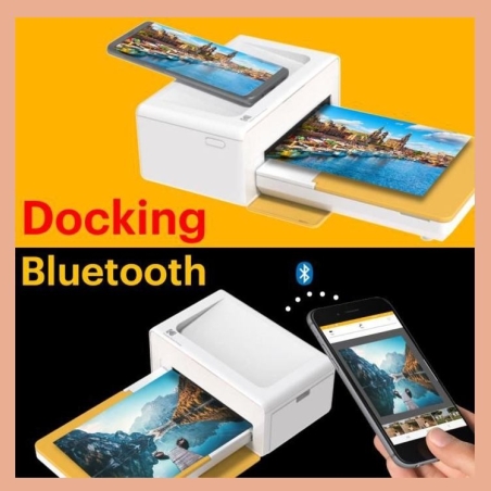Kodak PD460 Printer Dock Bluetoot Yellow and 10 paper
