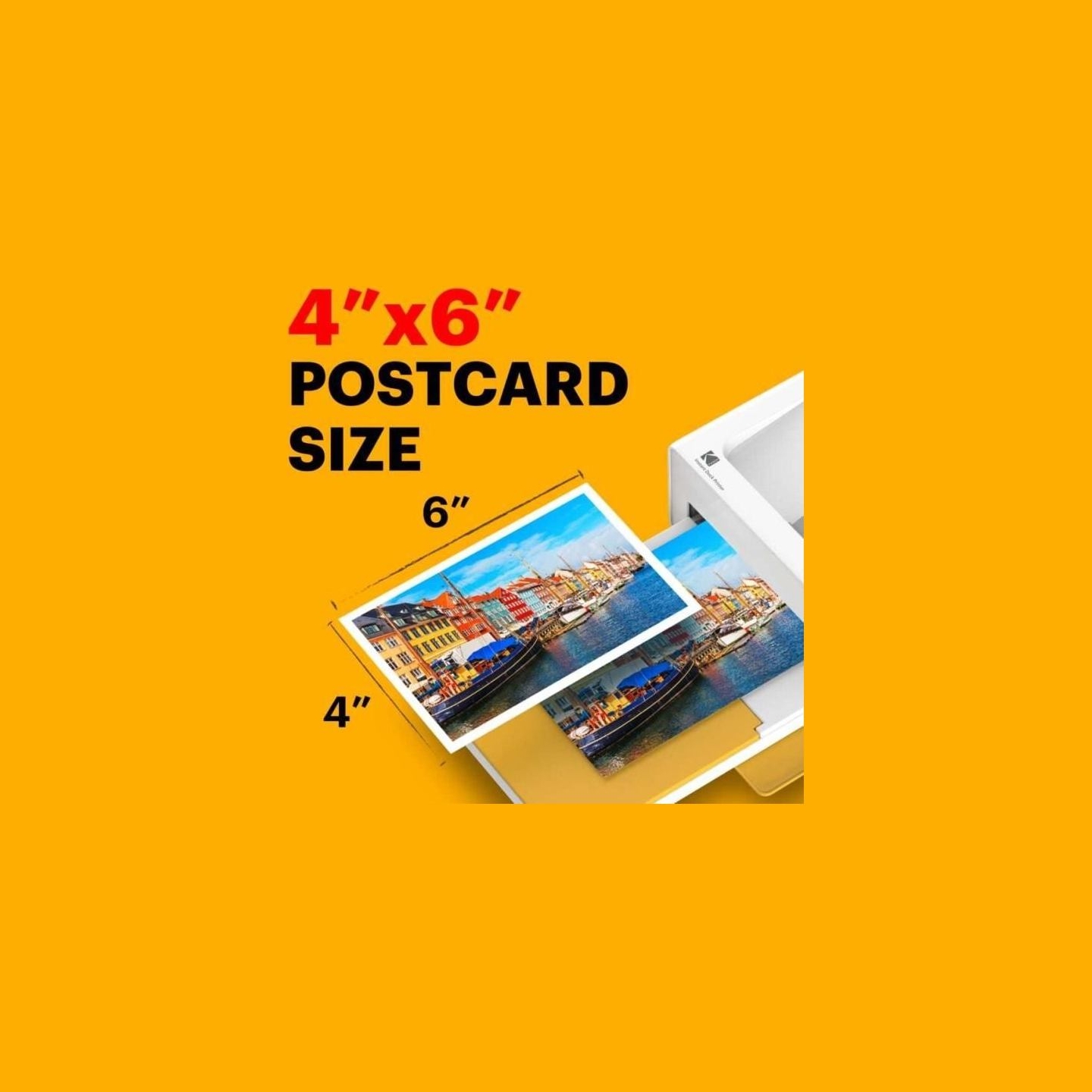 Kodak PD460 Printer Dock Bluetoot Yellow and 10 paper