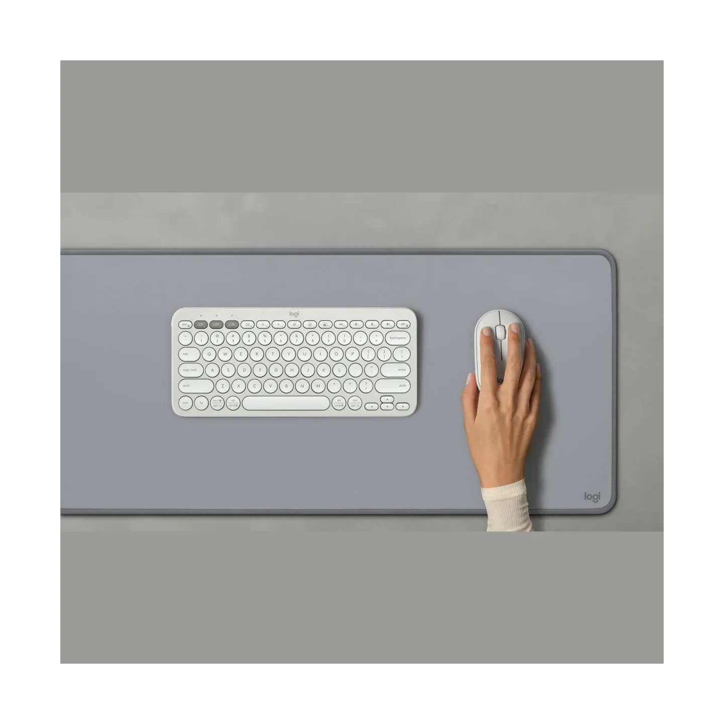 Logitech M350S Pebble 2 Bluetooth Mouse - TONAL WHITE
