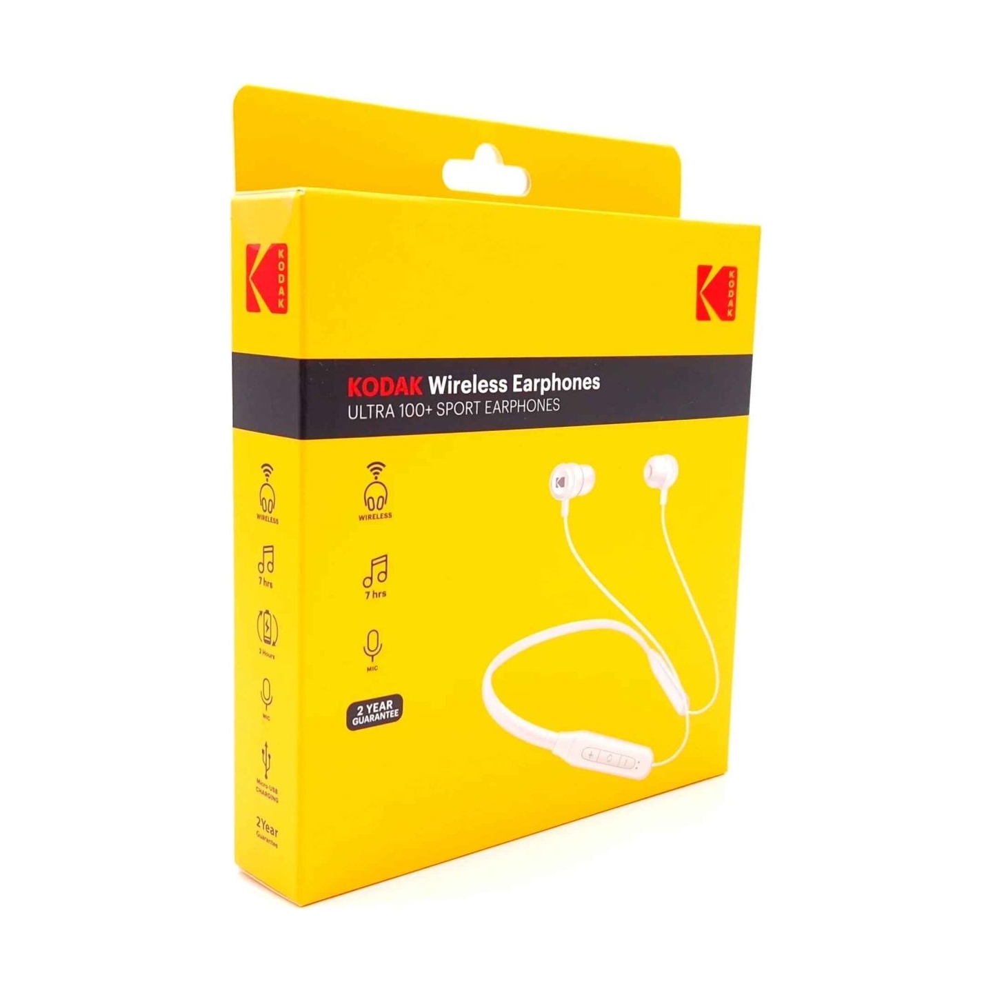 Kodak Ultra 100+ wireless sport earphones White