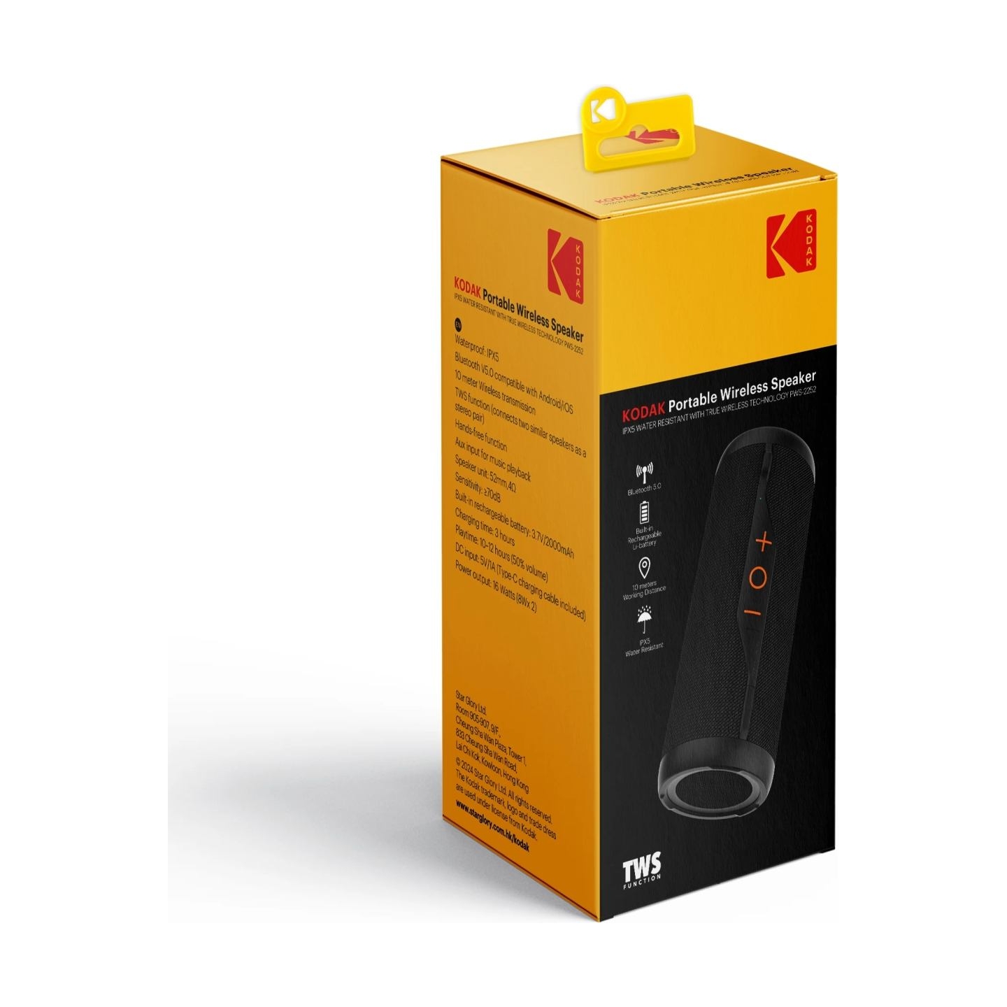 Kodak PWS-2252 Portable Wireless Speaker