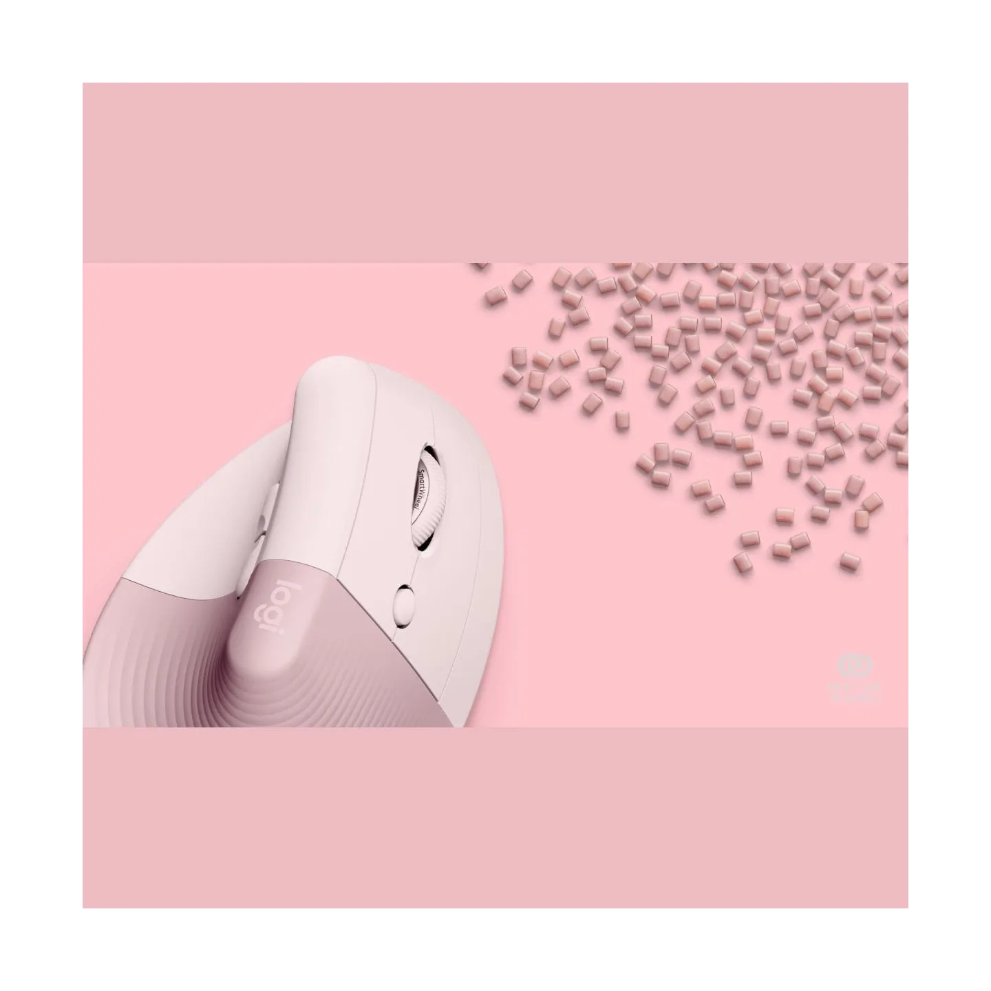 Logitech Lift Bluetooth Vertical Ergonomic Mouse - ROSE/DARK ROSE