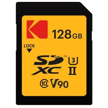 Kodak SDXC 128GB UHS-II U3 V90 Ultra Pro