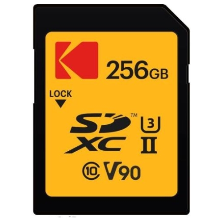 Kodak SDXC 256GB UHS-II U3 V90 Ultra Pro