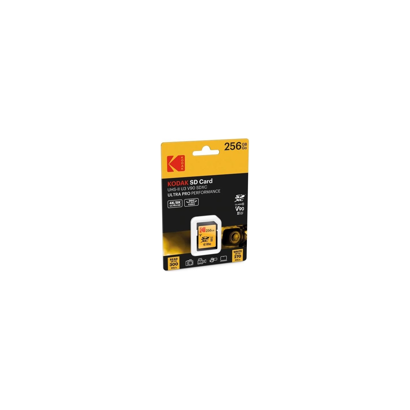 Kodak SDXC 256GB UHS-II U3 V90 Ultra Pro