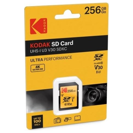 Kodak SDXC 256GB UHS-I U3 V30 Ultra Performance