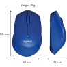 Logitech M330 Wireless Mouse - SILENT PLUS - BLUE